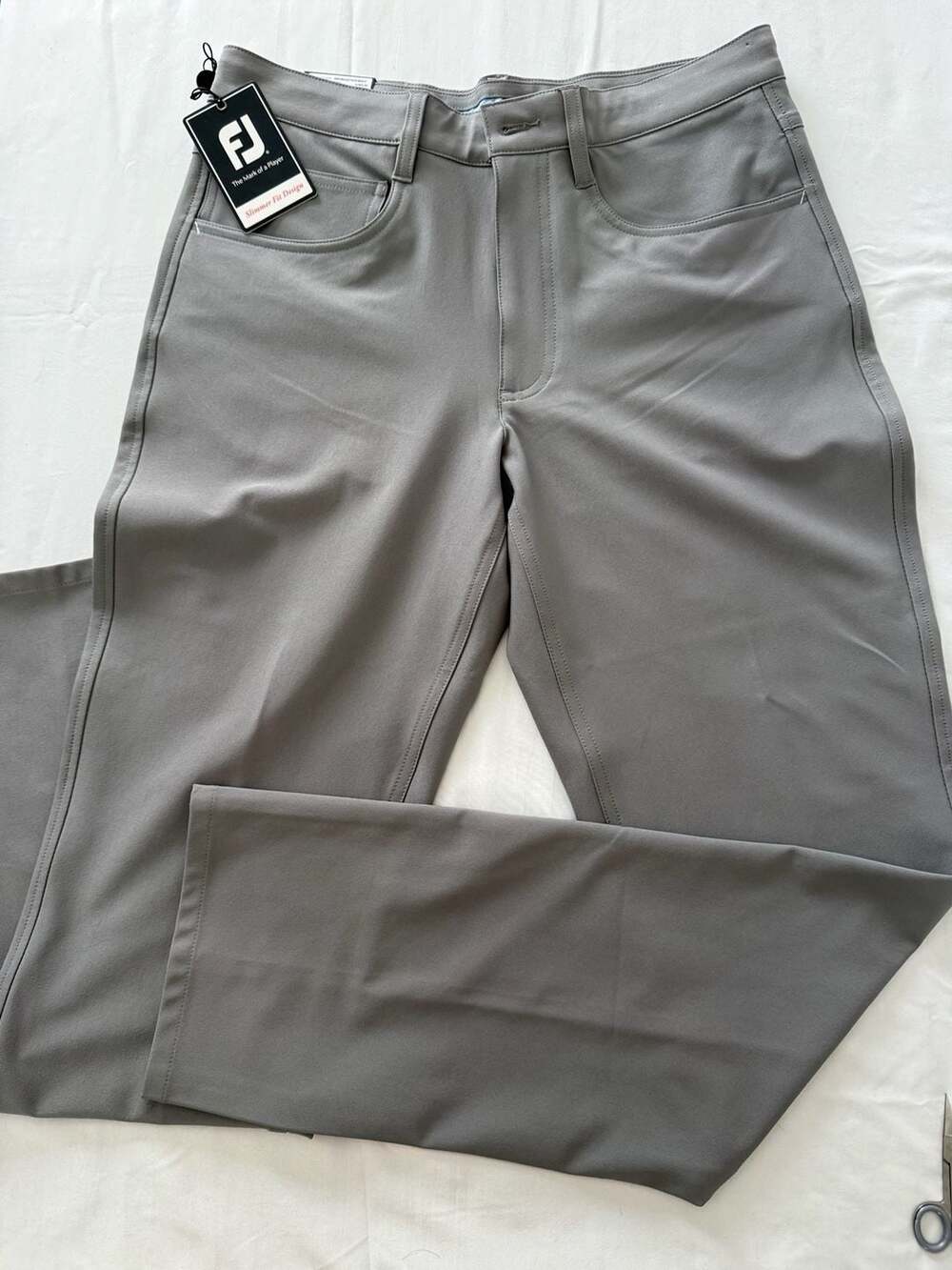 NWT FootJoy Performance Athletic Fit Golf Pants Grey W30/L32
